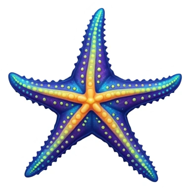 alien starfish sticker