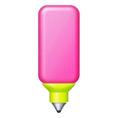 Pink Highlighter  sticker