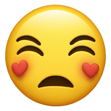 Kissy face with peace sign sticker