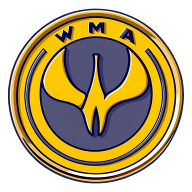 Wu-Tang Clan logo on a gold coin sticker