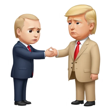 donald trump begs putin for a peace sticker