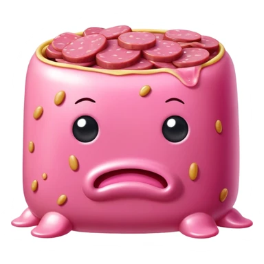  SPAM meat creature slop art sticker