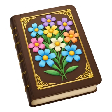  singular Bible with spring flowers around it sticker