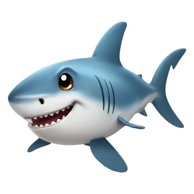 cute shark with a bow sticker