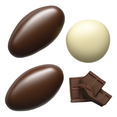 Chocolate and vanilla quenelle on glass plate sticker