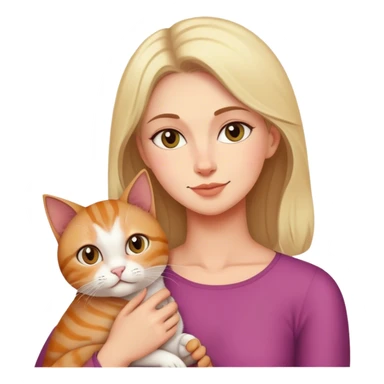 Mother and daughter and cat sticker