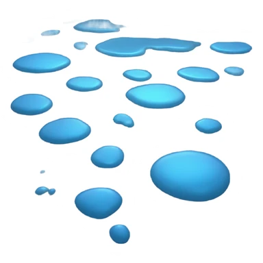 blue beautiful puddle sticker