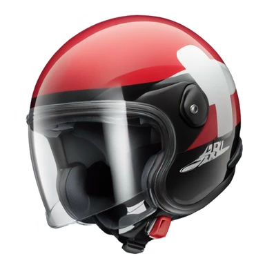 Casque moto jet arai de 3 quart sticker