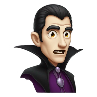 dracula halloween sticker