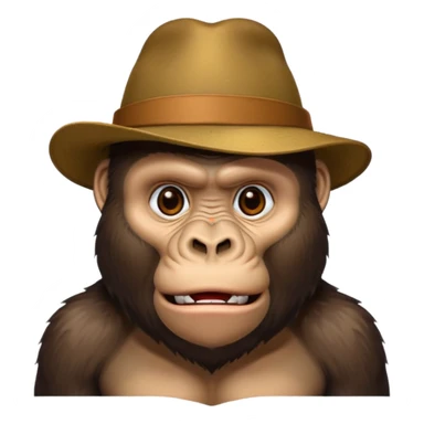 Gorrila wear hat sticker