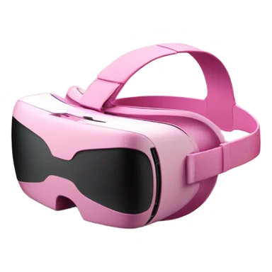 all-pink vr headset without human sticker