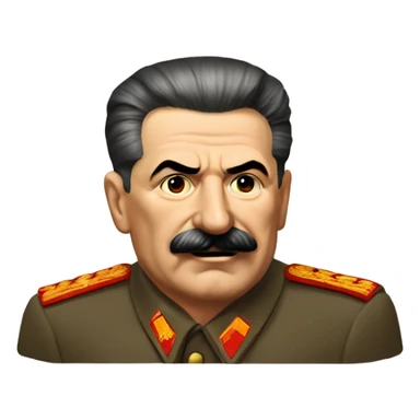 stalin with the symbols of communism sticker