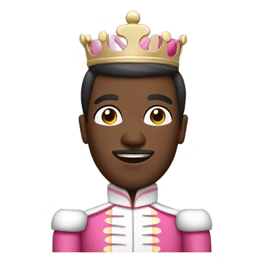 Pink Nutcracker black man sticker