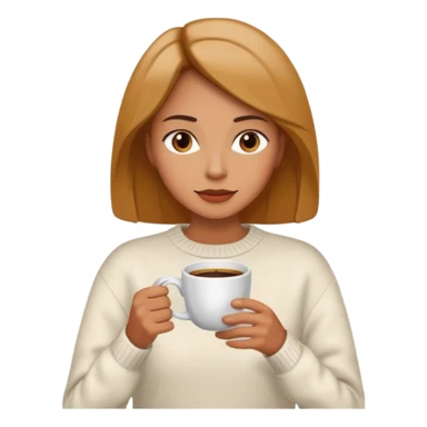 woman drinking coffee sticker