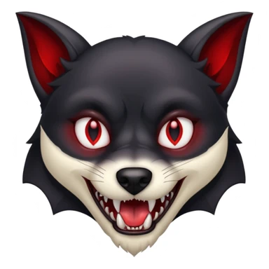 vampire dog sticker