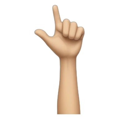 arm raise on front sticker