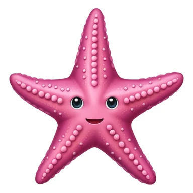 stea de mare roz emoji sticker