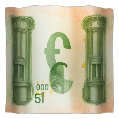 euro banknote sticker