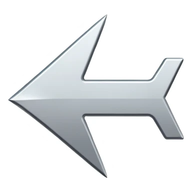 Direction arrow pointing left sticker