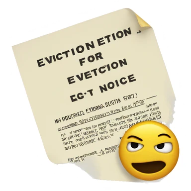 Eviction Notice sticker