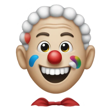 Toenail clown sticker