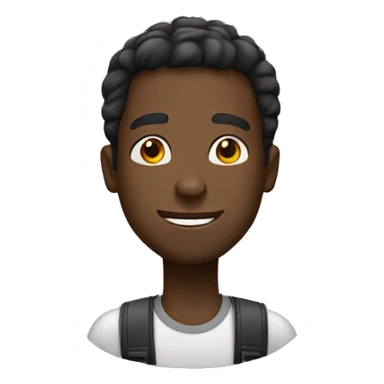 black guy over happy sticker