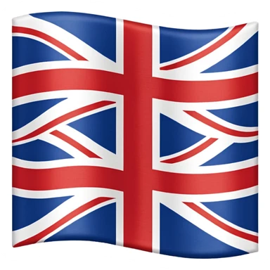 Flag of British Empire with no diagonal red lines sticker