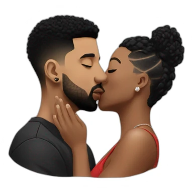 drake kissing 21 savage sticker