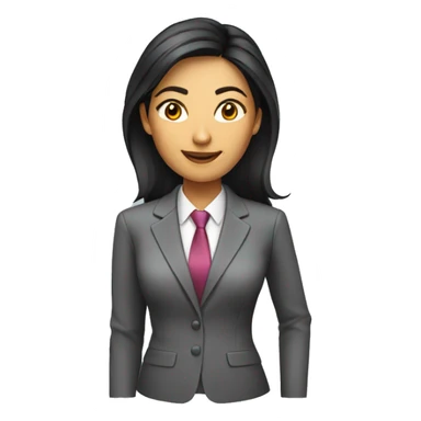 asian indian female executive sticker