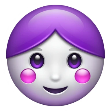 anel branco e roxo sticker