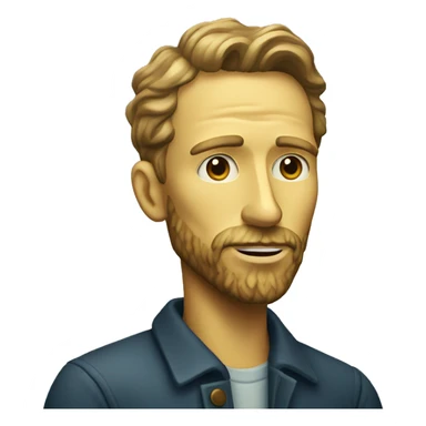 guy who looks like van gogh sticker