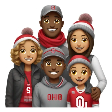 Ohio state family sticker