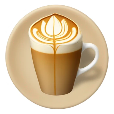 Latte art tulip sticker
