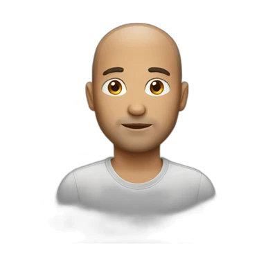 Less hair male 40 years old sticker