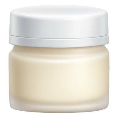 Moisturising cream in small container sticker