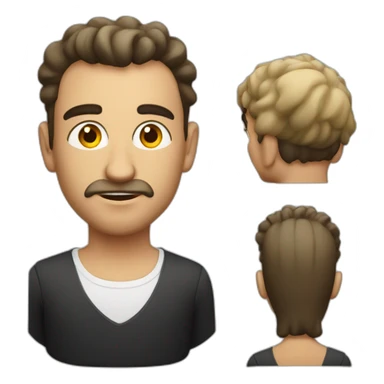 funny looking albanian man sticker