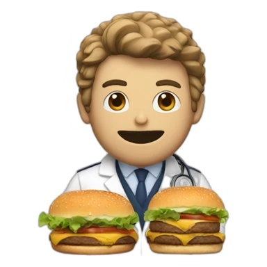 Dr. Who eat burger sticker