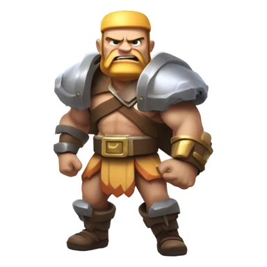 Clash of clans barbarian with jetpack joyride sticker