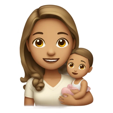 Filipino girl with brownish blonde baby lights  sticker