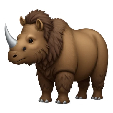 a Woolly rhinoceros sticker