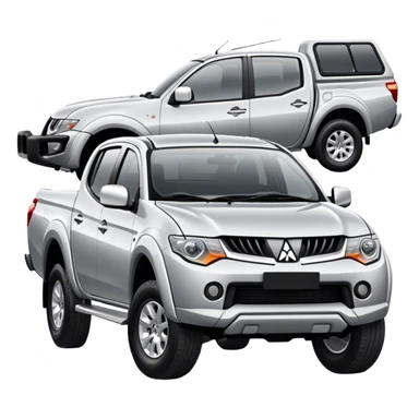 Mitsubishi Triton - Mitsubishi (Model Year: 2023) (Iconic colour: Silver) sticker