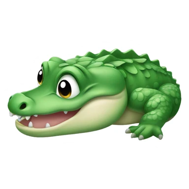 Baby alligator sticker