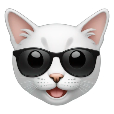 smiling-cat-with-black-sunglasses sticker