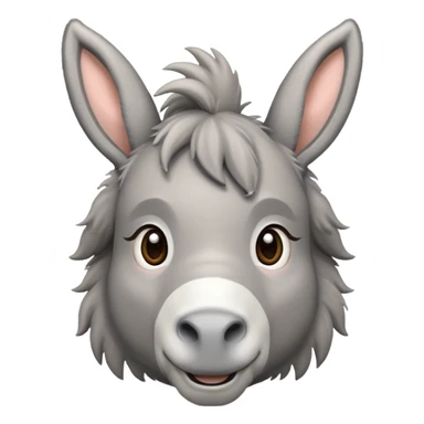 Cute donkey sticker