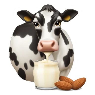 Milking an almond sticker