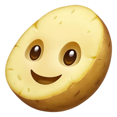 potato without skin sticker