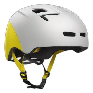 casque vélo jaune sticker