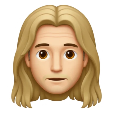 Saçı uzunolan bir erkek çiz sticker