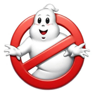 Ghostbusters logo sticker