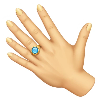 hand with ring sticker